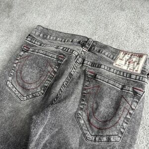 True Religion Ricky Relaxed Straight Men's Size 33x34 Black Medium Wash